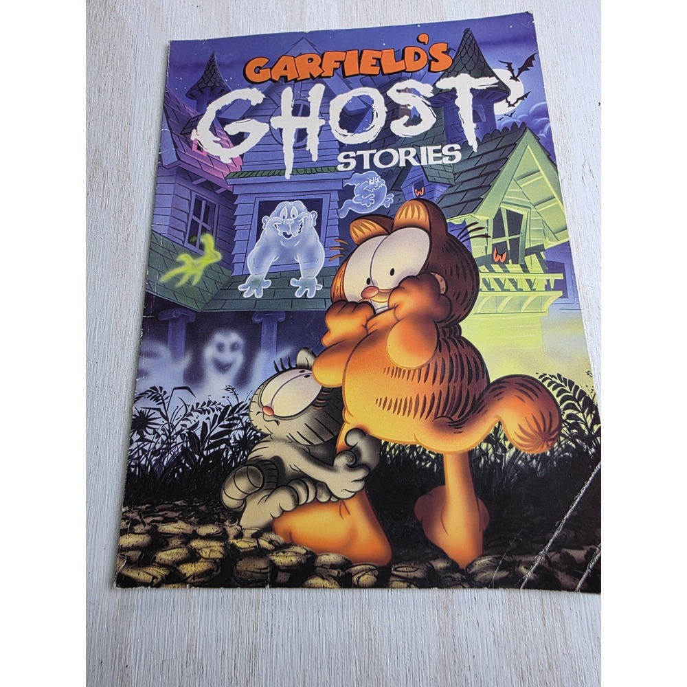 Vintage 1992 Garfields Ghost Stories Book Watermill Press Jim Davis 90s Kids